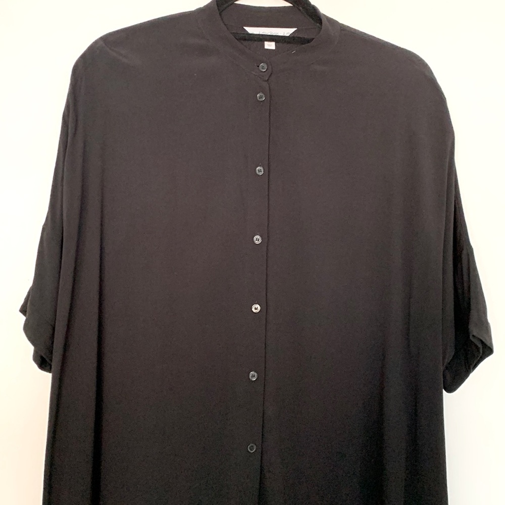 & Other Stories - Black Dress/Oversized Tunic - Short Sleeves - Size 6